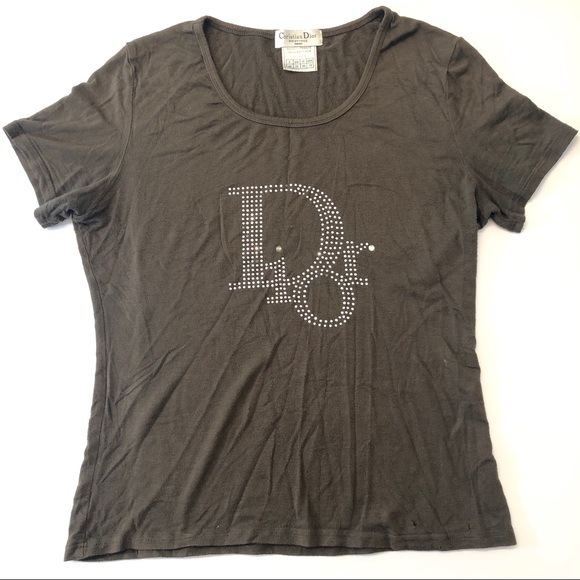 Vintage Christian Dior Rhinestone Shirt 